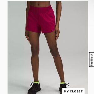 Lululemon Athletica Hotty Hot Lined 4’ Short